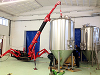 Ukázky práce s jeřábem