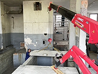 Ukázky práce s jeřábem