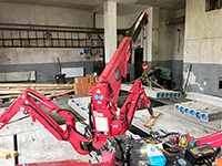 Ukázky práce s jeřábem