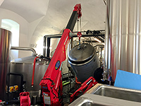 Ukázky práce s jeřábem